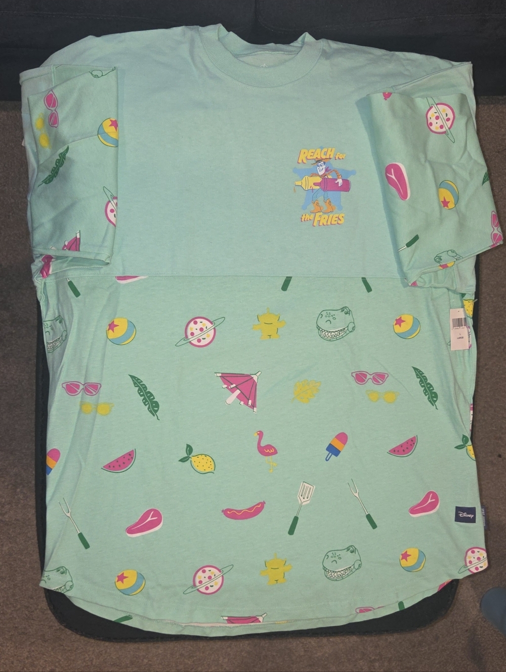 Disney Mint Green Summer Toy Story Reach For The Fries